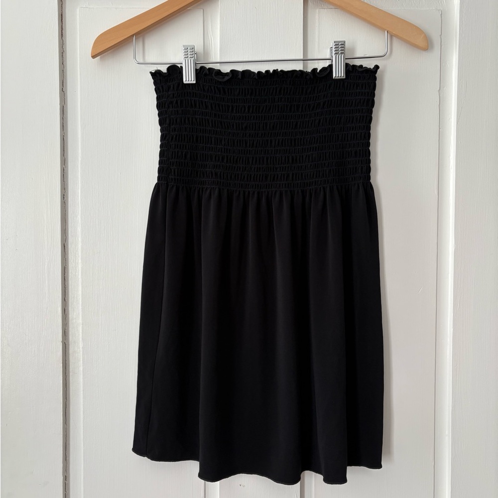 Vintage A Byer Smocked Babydoll Strapless Top